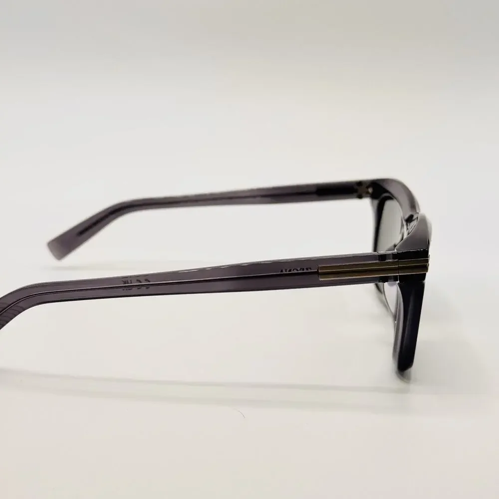 Ermenegildo Zegna Sunglasses EZ0270 20D Shiny Gray Frame Smoke POLARIZED Lens